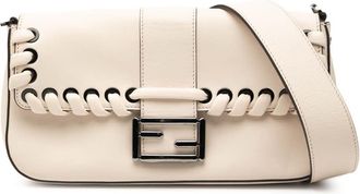Fendi Pre-owned Fendi Whipstitch Leather Baguette Crossbody Ladies 8BR600