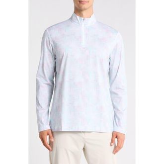 Bugatchi Anthony OoohCotton Quarter Zip Pullover in Mint at Nordstrom Rack, Size Xxx-Large