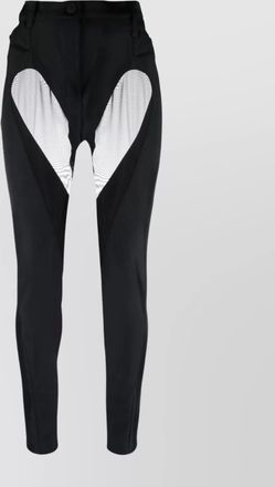 MUGLER contoured high-waisted skinny trousers