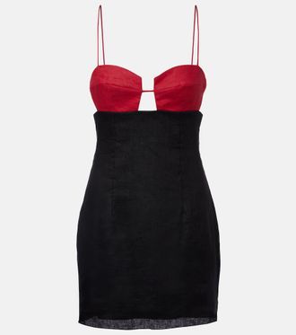 Cala de la Cruz Soline linen minidress