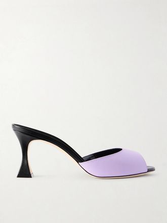 Manolo Blahnik Mule In Pelle Jadaron 70 - Viola