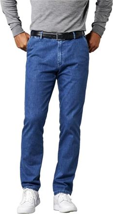 Meyer Heren Oslo Jeans Lichtblauw - Heren - Slim Fit Jeans - Blauw - W40 L32 - Jeans