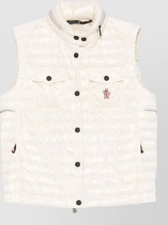 Moncler gumiane down vest high collar pockets