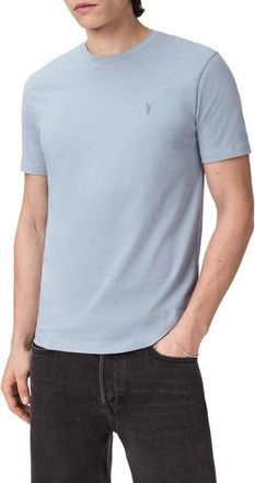 AllSaints Brace Cotton T-Shirt in Misty Blue at Nordstrom, Size Xx-Large