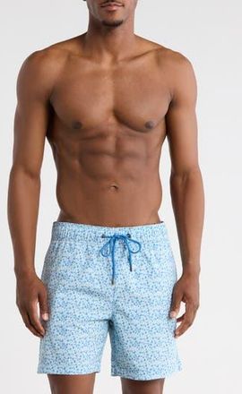 Mr. Swim Floral Sea Swim Trunks in Light Blue at Nordstrom Rack, Size X-Large