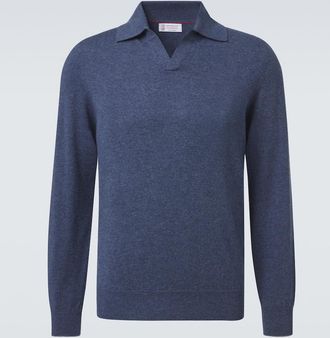 Brunello Cucinelli Pullover polo in cashmere