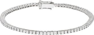 VEYNOU 18kt white gold articulated diamonds bracelet - unisex - 18kt Recycled White Gold/Diamond - 17 - Silver