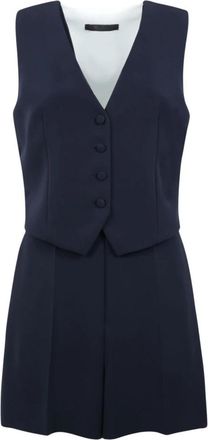 Max Mara Playsuits - Dames - Playsuits - Blauw - M - Jumpsuits & Playsuits
