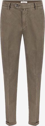 Bsettecento Slim-Fit-Hose aus Lyocell-Baumwolle und Seide