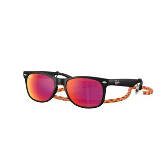 Ray-Ban New Wayfarer Junior - unisex - Zonnebrillen - Zwart - 47 MM - Nylon - Accessoires
