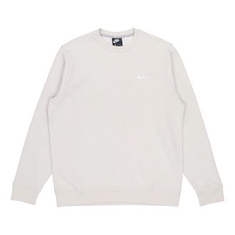 Nike Fleece Solid Color Fleece Lined Stay Warm Pullover light grey 916609-072