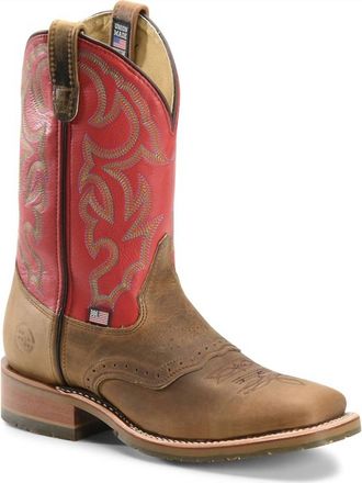 Double-H Boots Mens Roger Western Boots In Red
