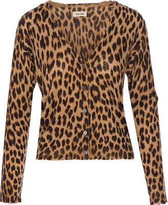 Zadig&Voltaire Manala Leo Print Cardigan