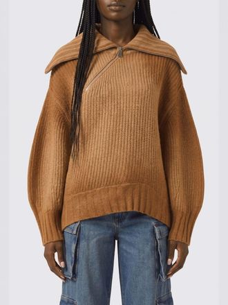 The Attico Maglia oversize in misto lana e cashmere con collo a polo