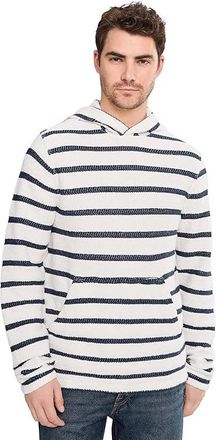Faherty Whitewater Hoodie Mens Clothing Boothbay Stripe : LG, Polyester/Cotton