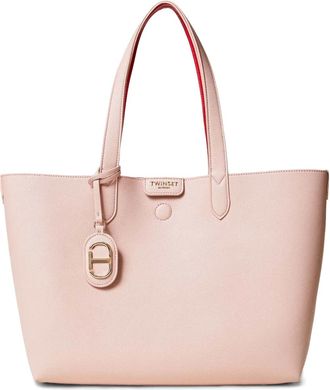 Twin-Set Borsa tote con logo - Rosa