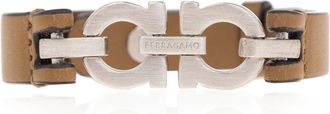 Ferragamo Leren armband - Heren - Armbanden - Bruin - ONE Size - Leer - Accessoires