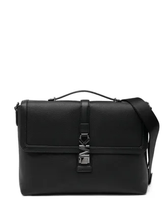 Michael Kors Ezra briefcase - men - Calf Leather - OS - Black