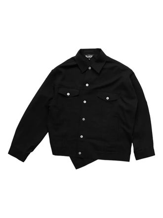 Comme Des Gar&ccedil;ons Giacca-camicia in lana - Black
