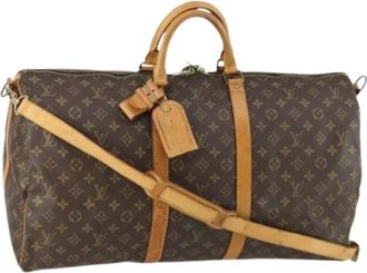 Louis Vuitton Pre-owned Weekend Bags, female, Brown, Size: ONE SIZE Pre-owned Canvas Weekend Bag