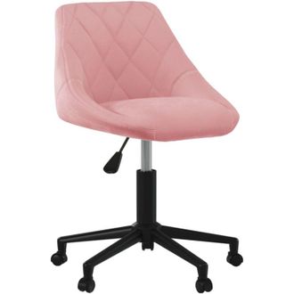 vidaXL Silla De Comedor Giratoria De Terciopelo Rosa Vidaxl