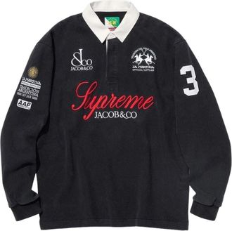 SUPREME x La Martina SS26 Rugby Black SUP-SS26-317-BLK