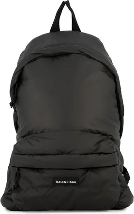 Balenciaga Black Nylon Backpack Handbag (Pre-Owned)