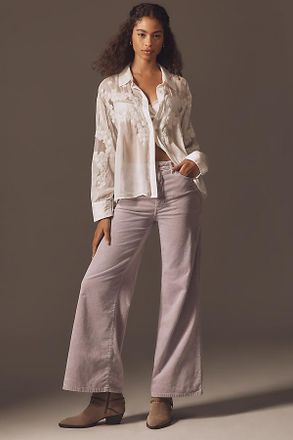 Pilcro The Robbie Corduroy High-Rise Flare Jeans by Pilcro