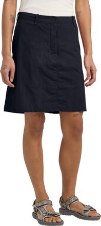 Jack Wolfskin Sommerrock JACK WOLFSKIN TIHAMA SKORT W, Damen, Gr. 36, blau (schwarz navy), Obermaterial: 100% Polyamid, R&ouml;cke Sommerrock