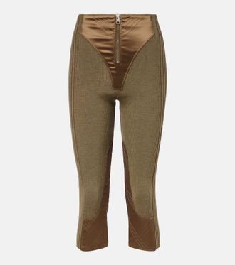 Jean Paul Gaultier Pantaloni capri in misto lana