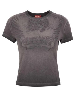 Diesel Grey Graphic Crew Neck T-Shirt