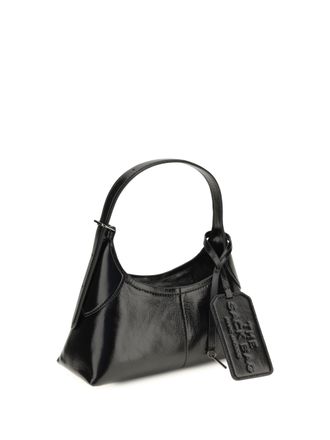 Marc Jacobs Small Belted Sack Calfskin Leather Shoulder Bag - Black