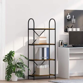 vidaXL vidaXL Libreria Rovere fumo 60 x 30 x 146 cm Legno multistrato