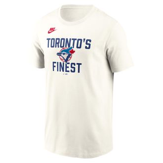Nike Toronto Blue Jays Cooperstown 70s Inspired Nike Mens MLB T-Shirt in White | N19911KTBJ-9V0