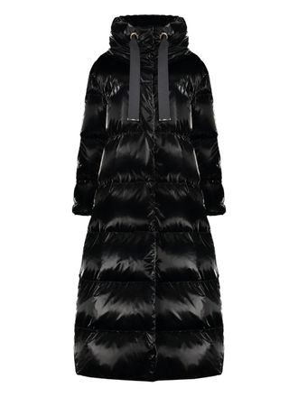Herno Shiny down jacket - women - Goose Down/Polyester/Polyamide/Goose Feather - 42 - Black