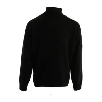 C.P. Company Turtlenecks, male, Black, Size: XL Turtleneck Sweater