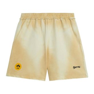 Barrow Casual Shorts, male, Beige, Size: XL Sweetshorts Shorts con logo vita elasticizzata