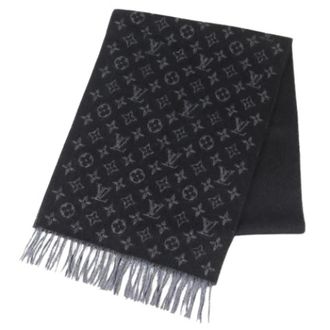 Louis Vuitton Pre-owned Scarves, male, Black, Size: ONE SIZE Pre-owned Monogram Stole