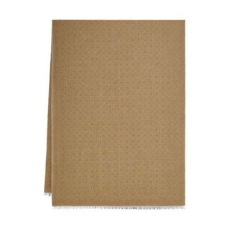Ferragamo Wool Scarf - male - Ferragamo - Winter Scarves - Beige - ONE SIZE - Accessories