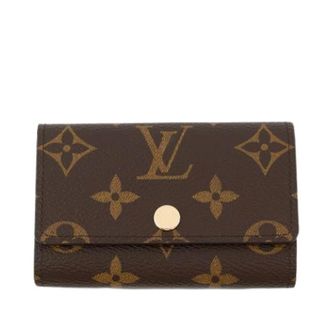 Louis Vuitton Pre-owned Accessories, female, Brown, Size: ONE SIZE Pre-owned Canvas Key Holder