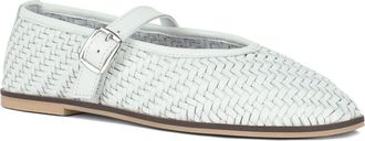 Rag & Co. Nazuka Woven Mary Jane Ballet Flat in White at Nordstrom Rack, Size 10