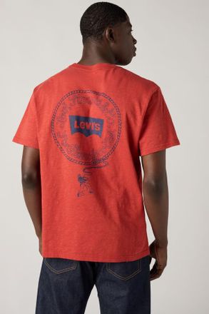Levi's Camiseta de fit holgado - Hombre - 2XL - Rojo / Lasso Bossa Nova Body