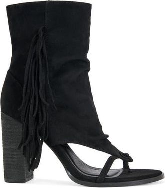 Azalea Wang Paco Block Bootie in Black at Nordstrom, Size 10