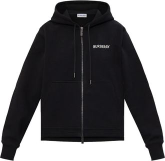 Burberry Hoodie met rits - Zwart