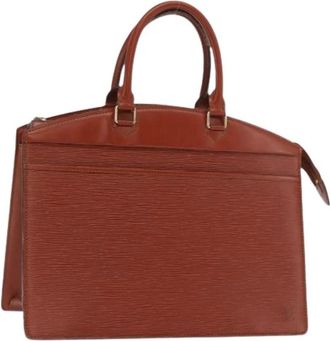 Louis Vuitton Pre-owned Leren Handtas - Dames - Vintage Handtas - Bruin - ONE Size - Leer - Vintage