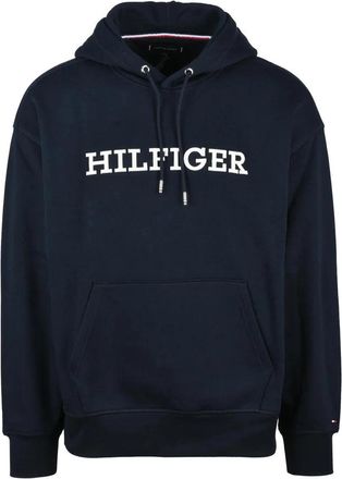 Tommy Hilfiger Blue Cotton Polyester Hoodie