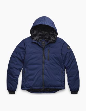 Canada Goose Mens LODGE HOODED JACKET BLACK DISC - Navy - Size: 42/Regular