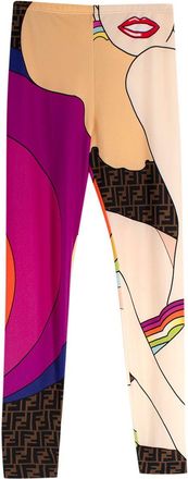 Fendi Pop Art Print Leggings Size XS