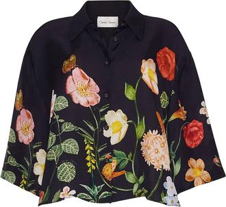 Cara Cara Calvia floral-print shirt - Black