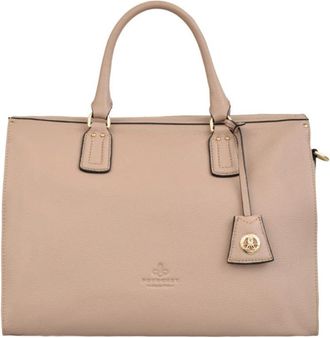 Pourchet Grand Port&eacute; Main Magnet - Dames - Handtassen - Beige - ONE Size - Leer - Tassen